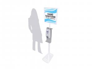 REAE-907 Hand Sanitizer Stand w/ Graphic