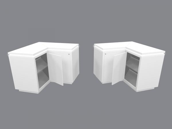 MOD-1748 Trade Show Custom Counter with Door and Interior Shelf -- Image 3